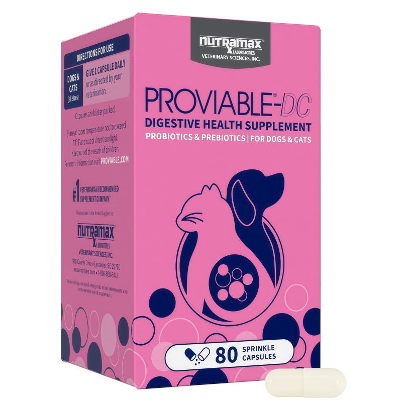 Nutramax Proviable Probiotics for Dogs 80 Capsules